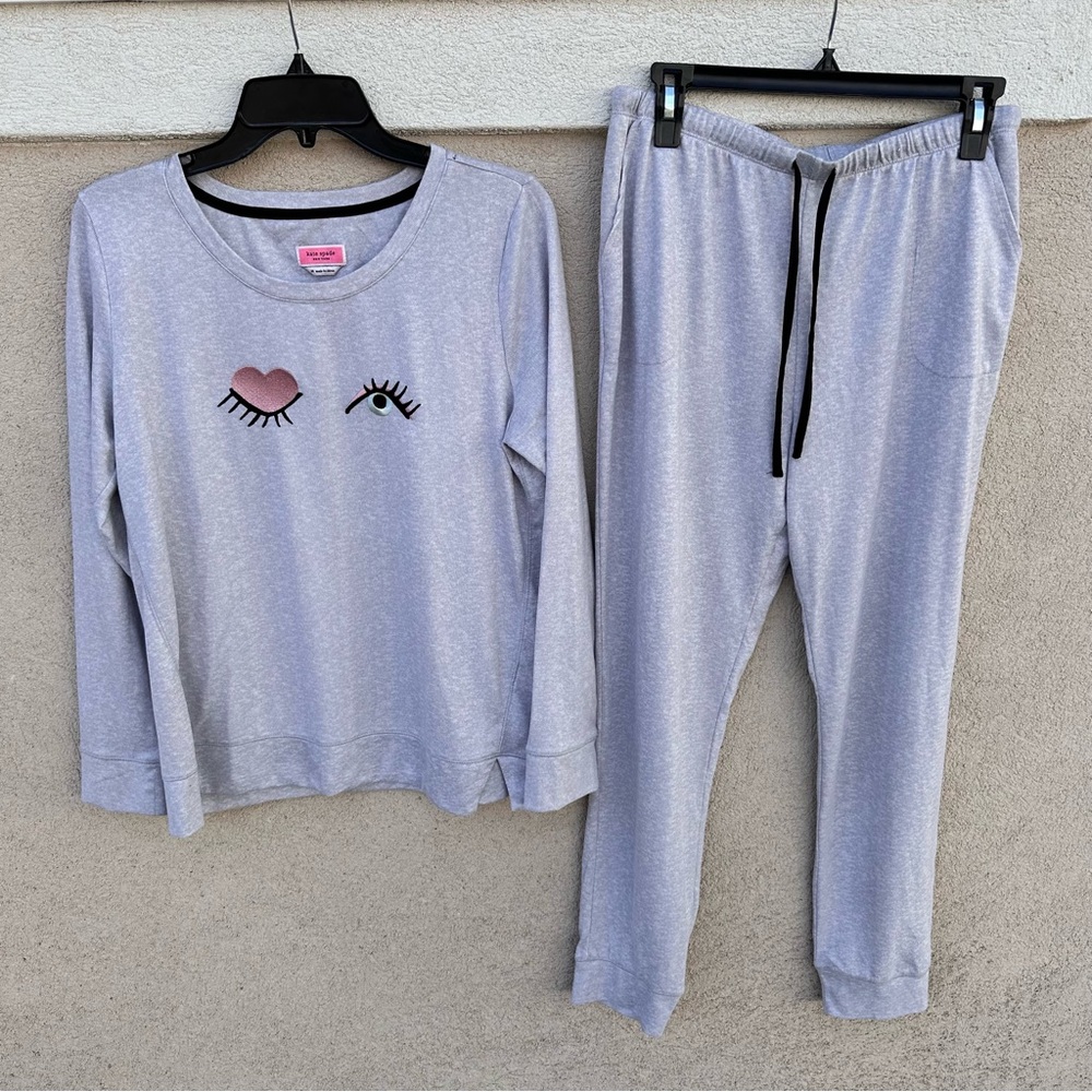 Kate Spade Wink Design PJ Lounge Set NWOT - Picture 2 of 16